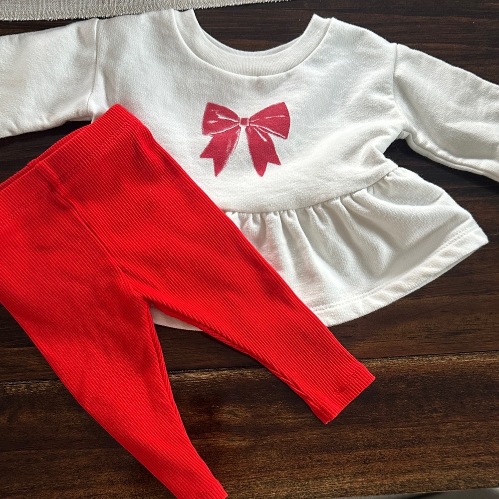Cat & Jack White and Red Kids Matching Set
